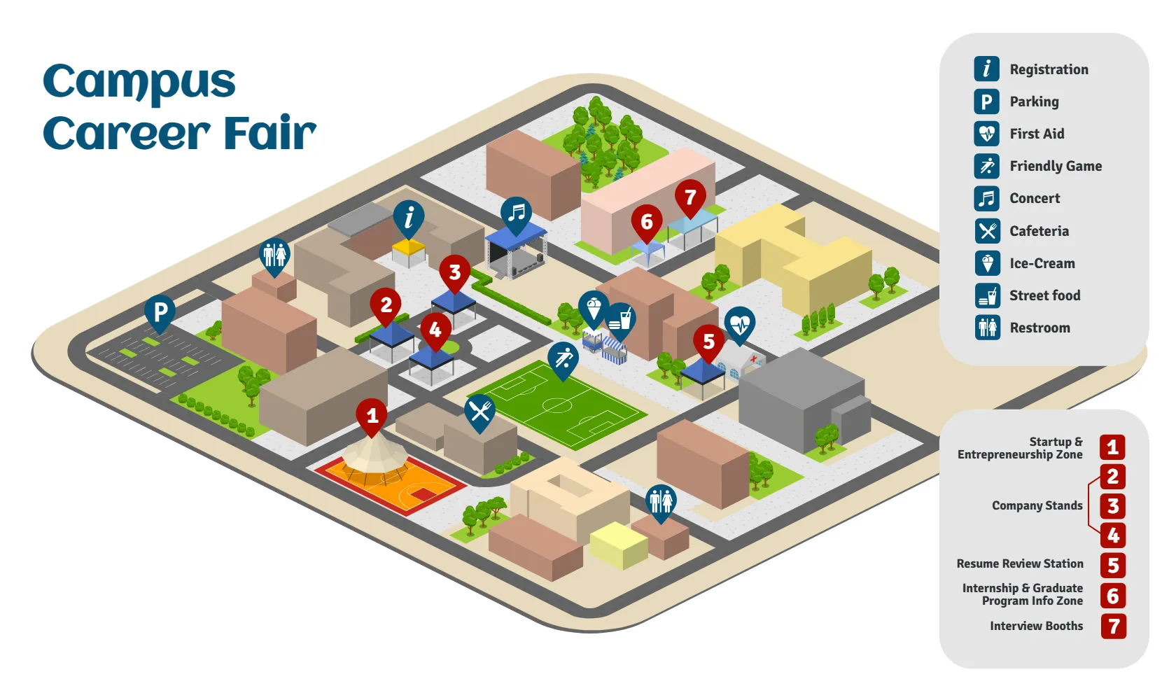 Campus Career Fair Map