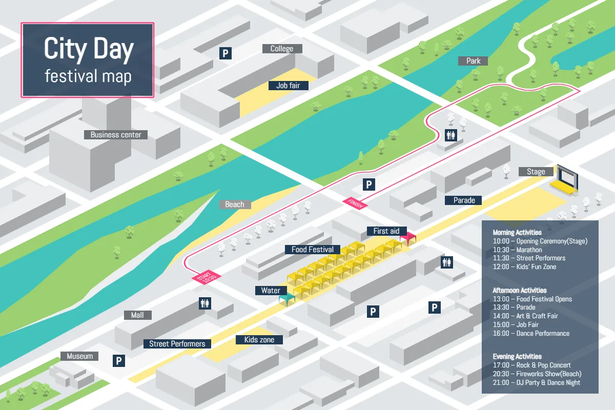 City Day - Festival Map