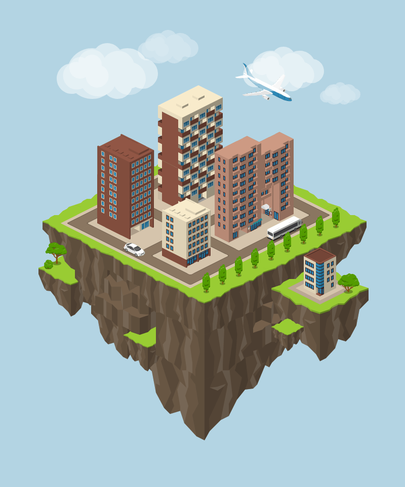 Flying Island - City