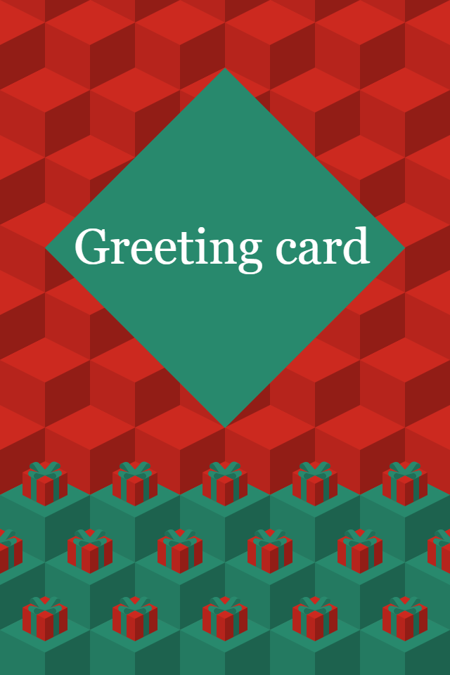 Greeting Card Red
