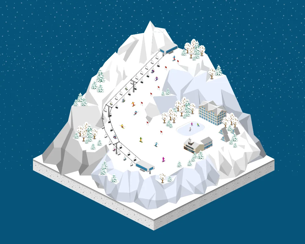 Isometric Ski Resort