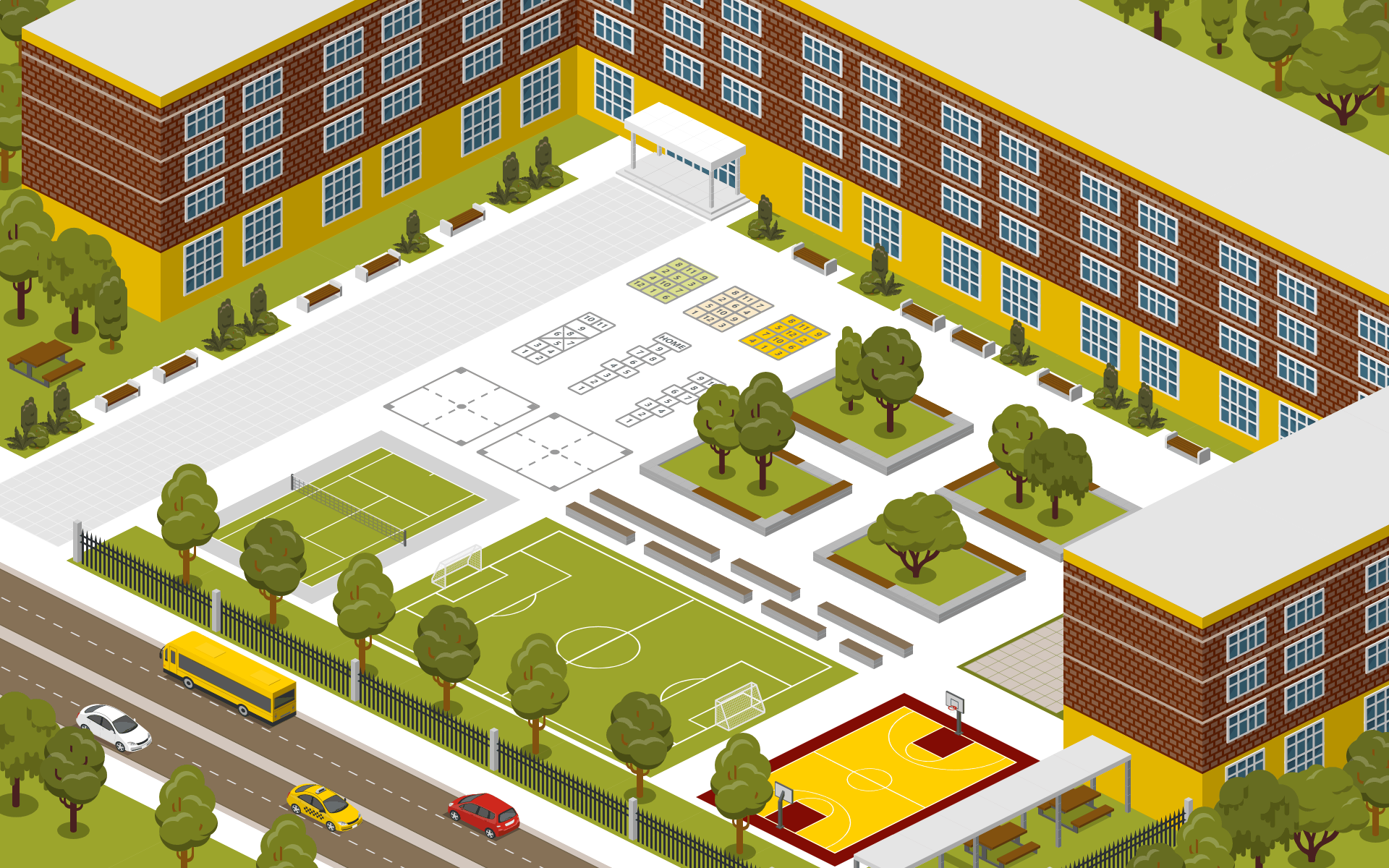 Metaverse Space - School Yard