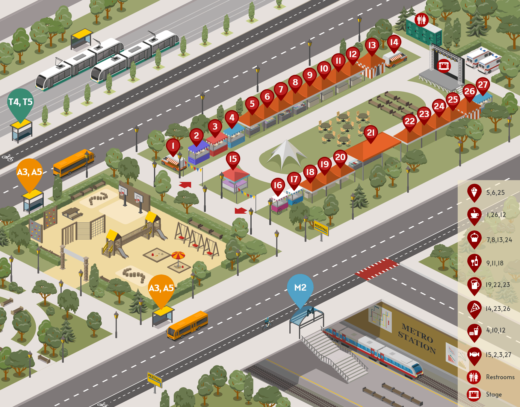 Park Festival Map