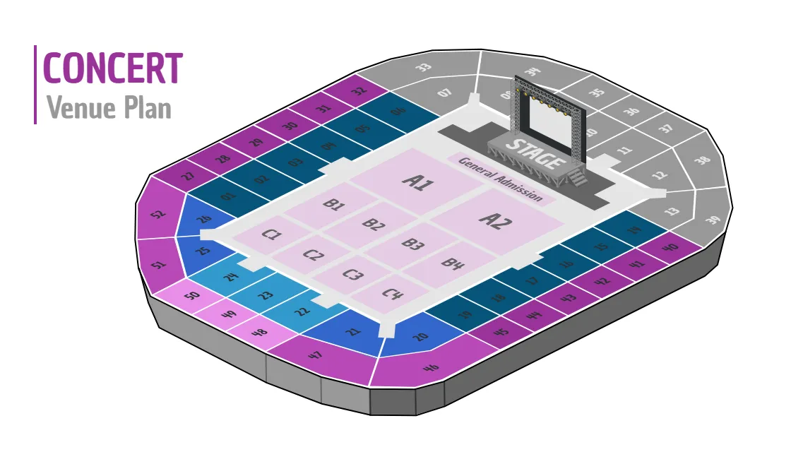 Stadium Concert Venue Plan