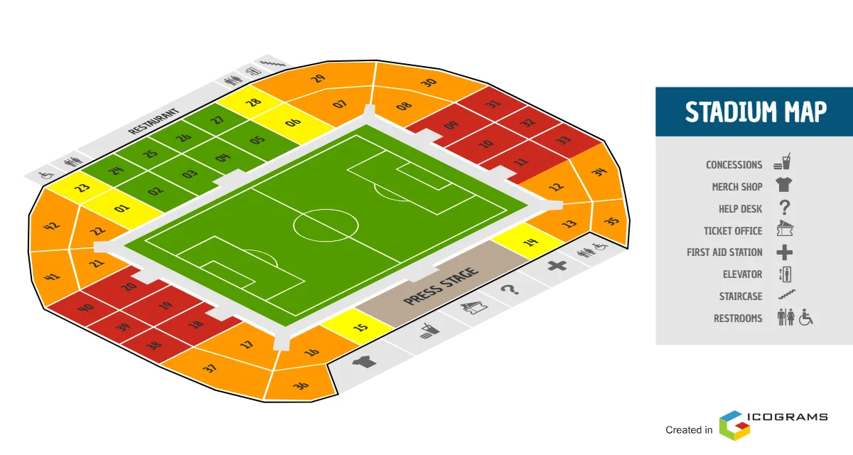 Stadium Seating Map