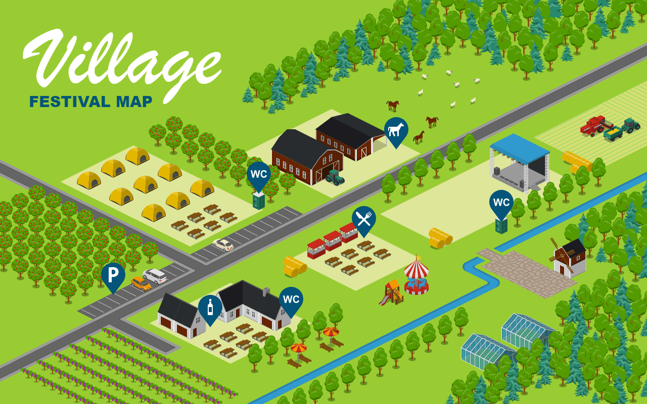 Village Festival Map