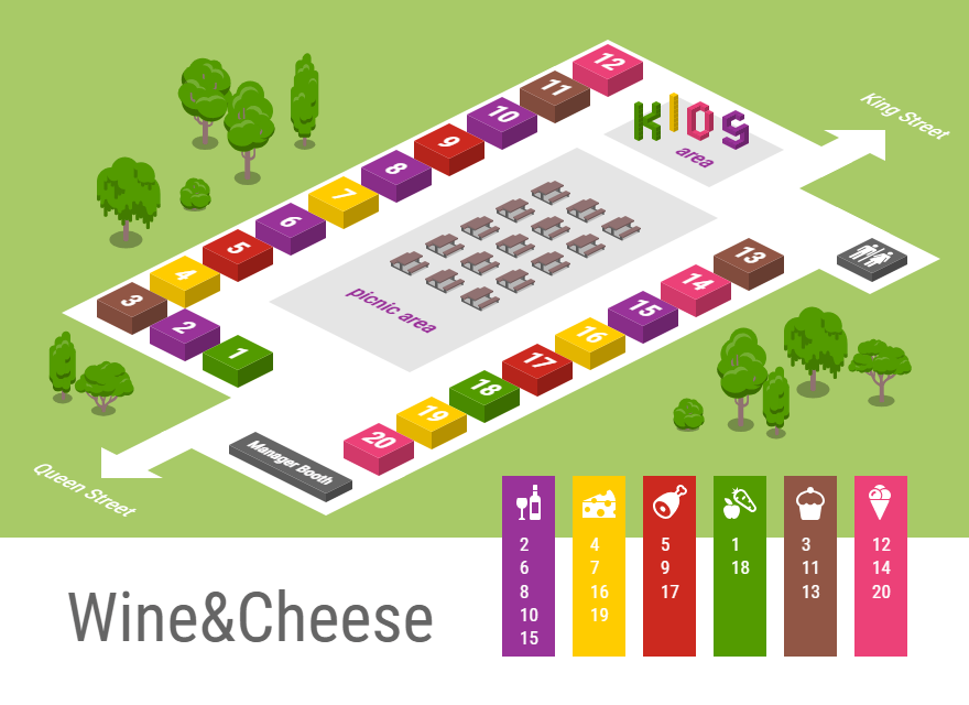 Wine&Cheese Vendor Map
