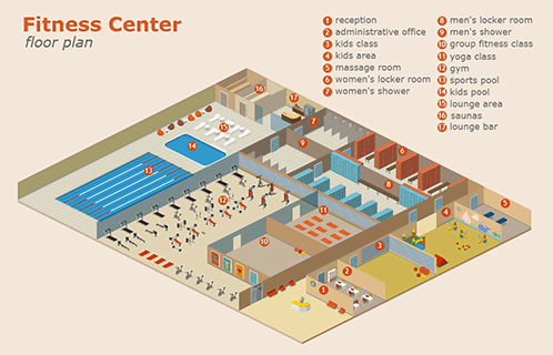 Fitness Center Floor Plan