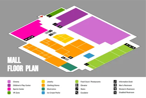 Mall Floor Plan Map