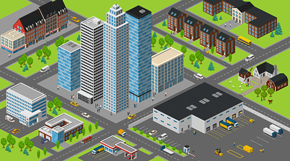 City and Warehouse
