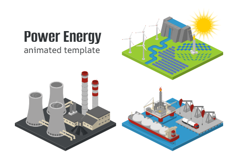 Power Energy Scenes (Animated)
