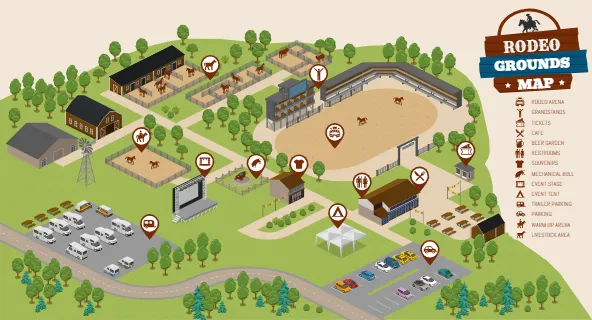 Rodeo Grounds Map