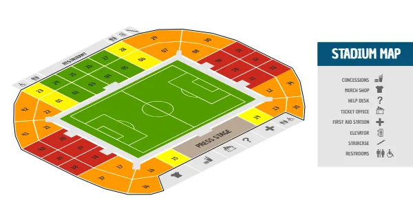 Stadium Seating Map